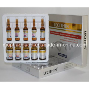 Lecithin Injection 250mg, Lipolysis for S. C., Ppc Phosphatidylcholine Injection for Weight Lose, L-Carnitine Injection for Body Slimming